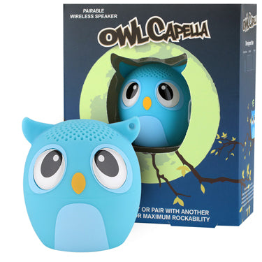 My Audio Pet Bluetooth Speaker - OwlCapella Blue the Owl